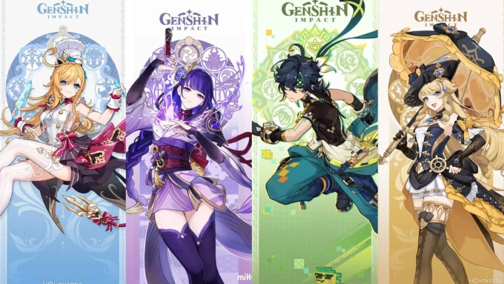 escoffier, raiden shogun, kinich, and navia in genshin impact 5.6