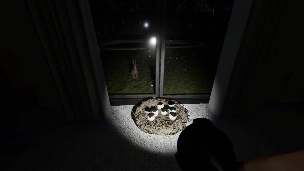 A Forest Minion nest in the dining room at 6 Tanglewood Drive in Phasmophobia