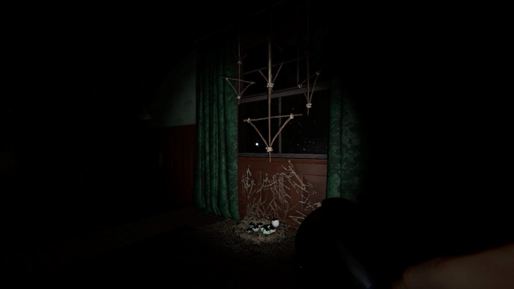 Forest Minion nest by a window in Phasmophobia