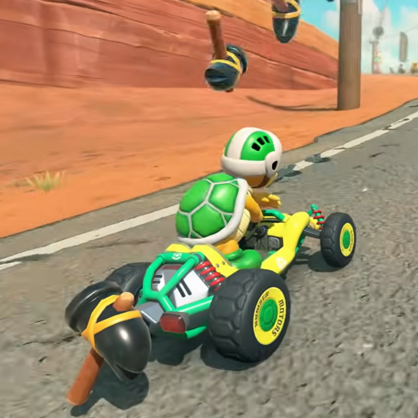 Hammer bro in mario kart world