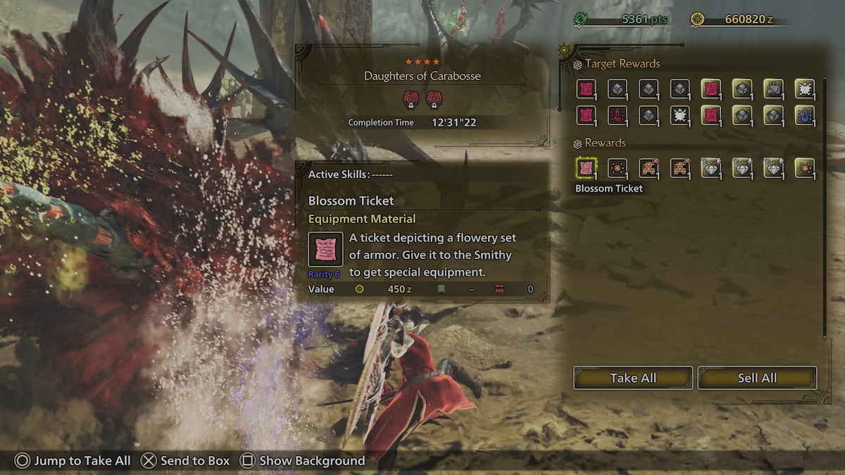 Earning Blossom Tickets in MH Wilds