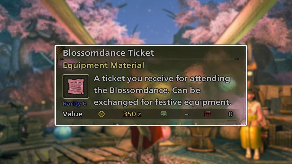 Blossom Ticket in MH Wilds