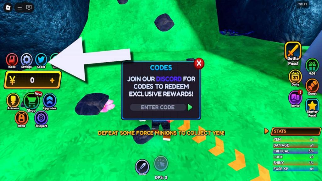 How to redeem Anime Ascend codes. 