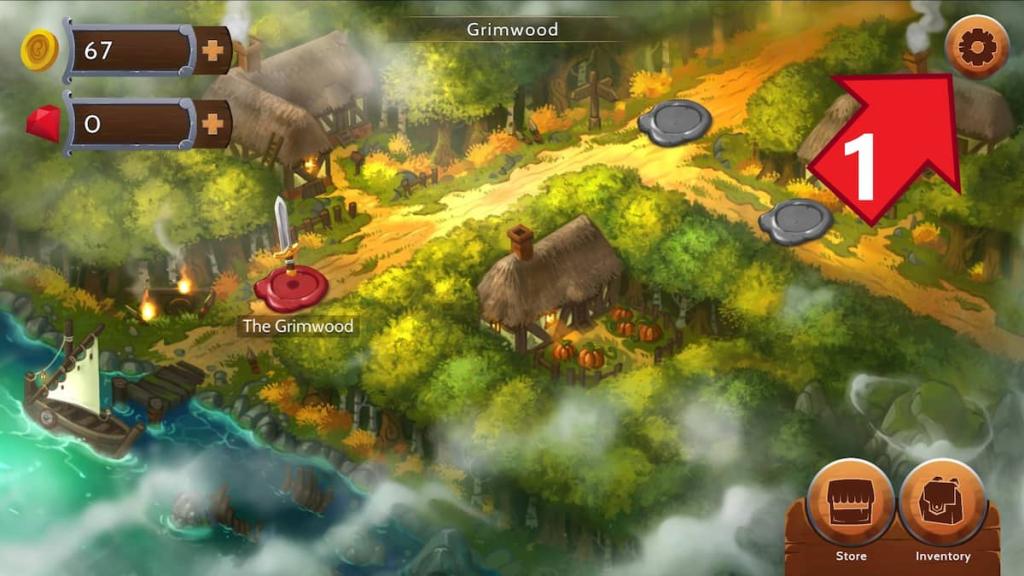 Obsidian Knight RPG Settings button