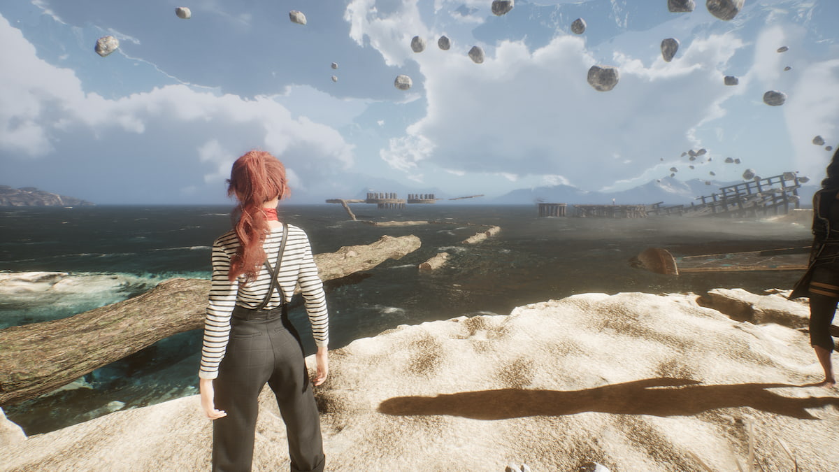 Gestral Beach course in the water