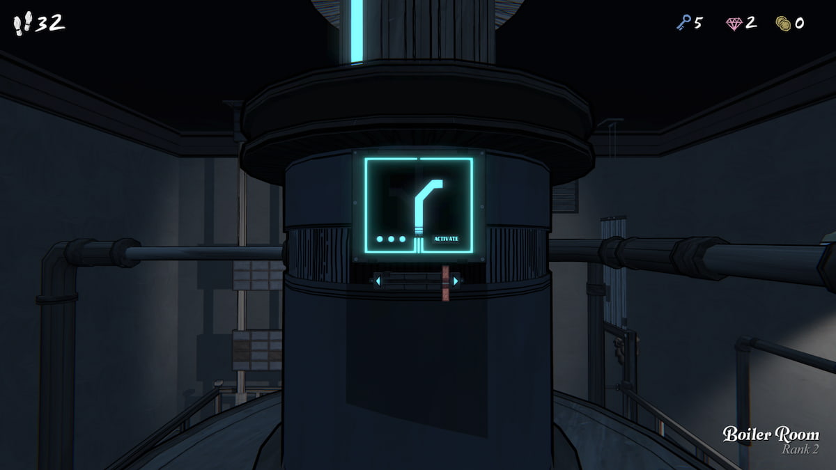 Activating the power in Boiler Room