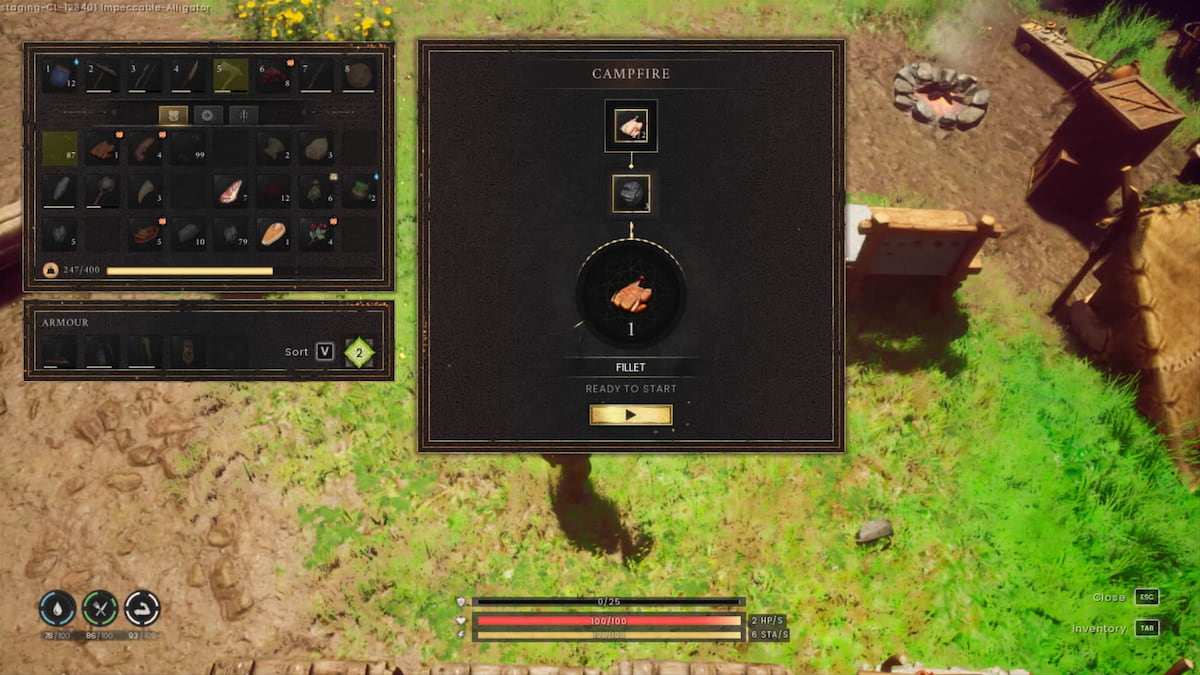 Using Charcoal to make a meal