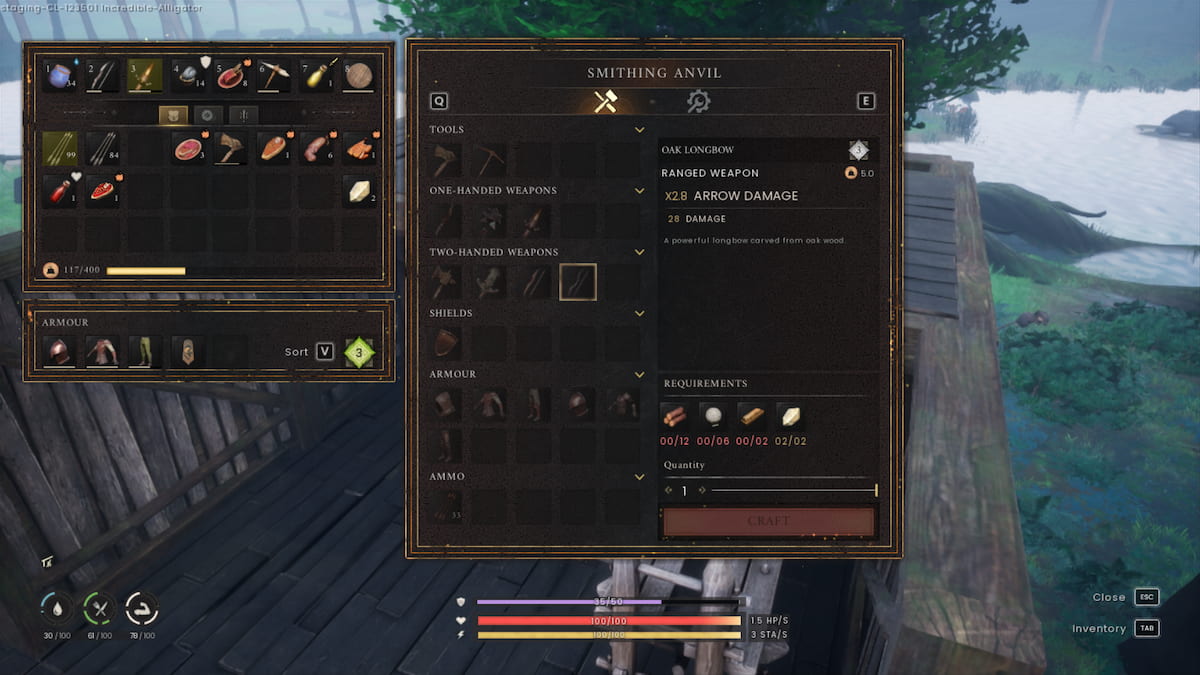 Crafting a bow with Opal