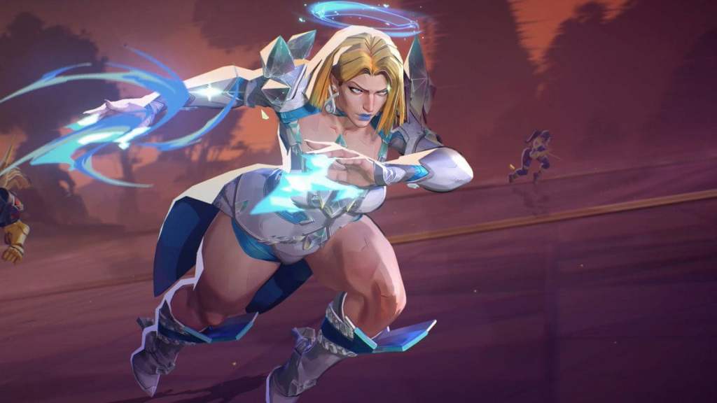 Emma Frost Marvel Rivals charging into battle