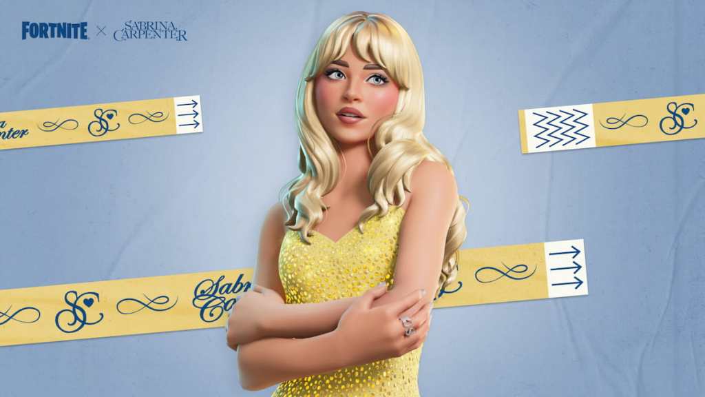 Sabrina Carpenter Fortnite yellow outfit
