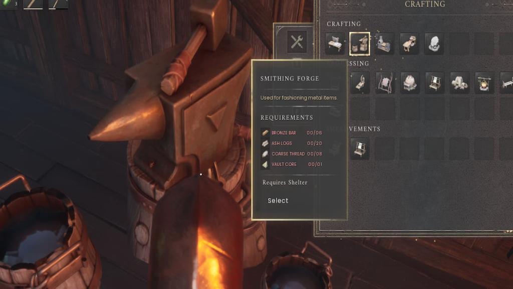 Smithing Forge in RuneScape Dragonwilds