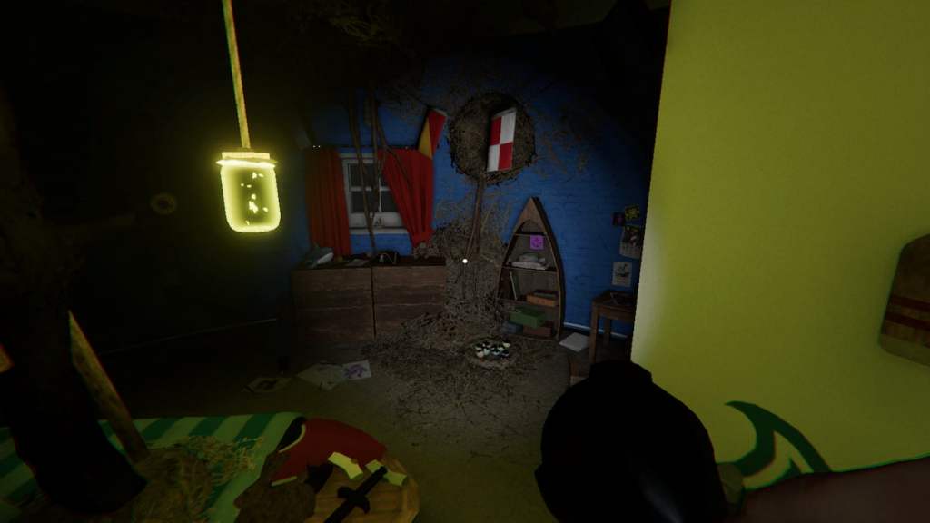 Forest Minion nest in kids bedroom at Point Hope in Phasmophobia