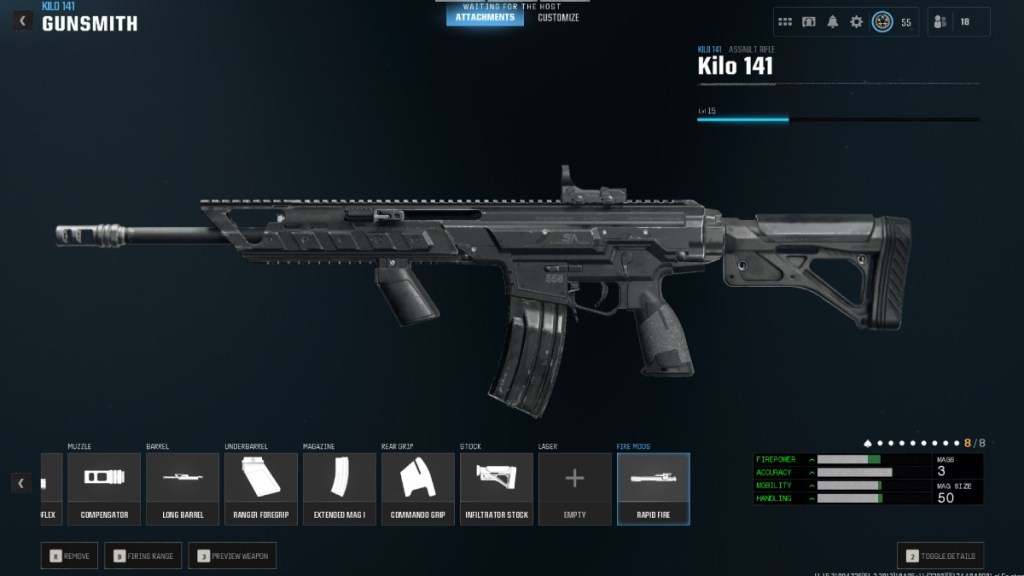 an image of a Kilo 141 loadout in Warzone