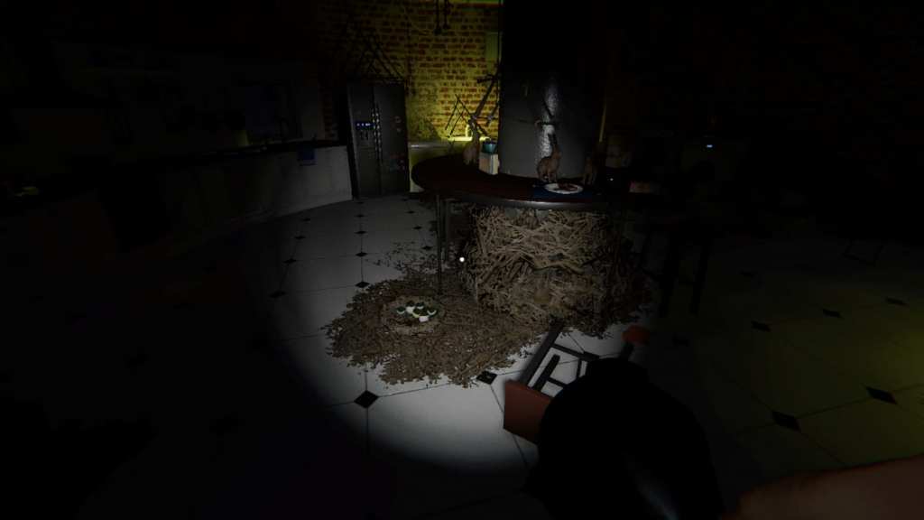 Forest Minion nest in kitchen at Point Hope in Phasmophobia