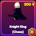 Knight King (Chaos) unit from the Anime Rangers X Roblox experience