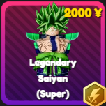 Legendary Saiyan (Super) unit from the Anime Rangers X Roblox experience