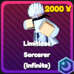 Limitless Sorcerer (Infinite) unit from the Anime Rangers X Roblox experience