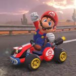 Mario in Mario Kart World