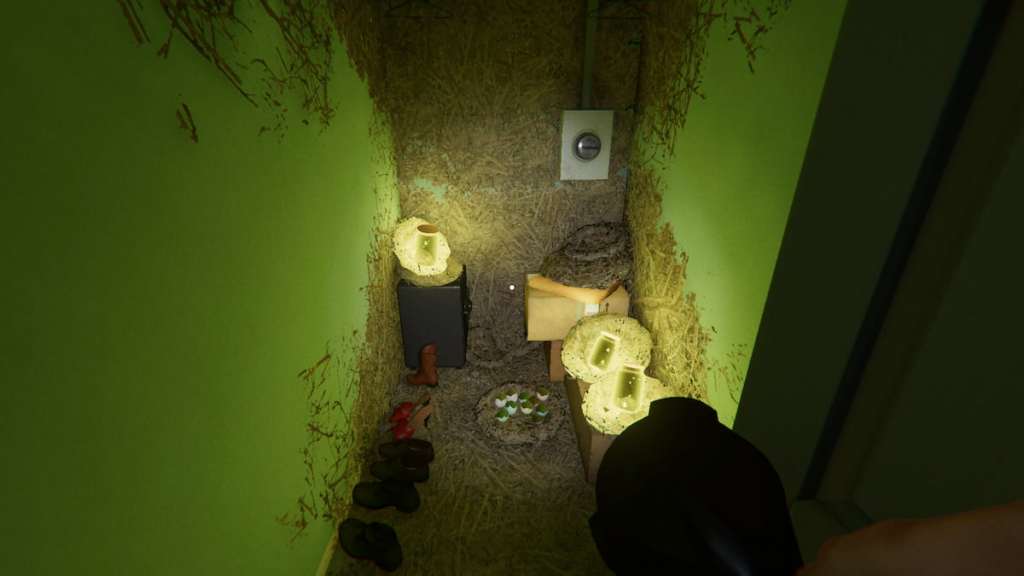 A Forest Minion nest in the closet at 6 Tanglewood Drive in Phasmophobia