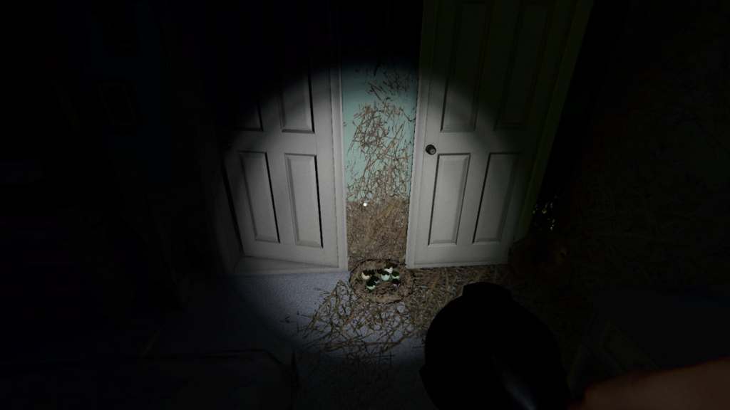 A Forest Minion nest in the master bedroom at 6 Tanglewood Drive in Phasmophobia