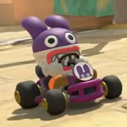 Nabbit in Mario Kart World