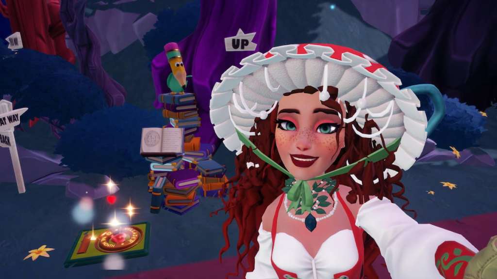 A Pencil Bird sitting on books in DDV