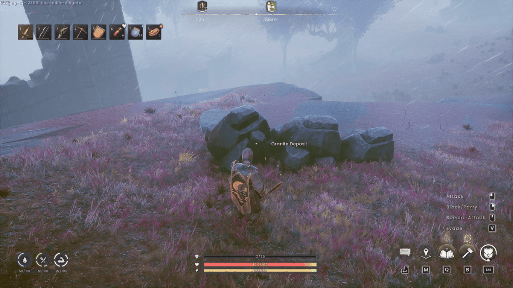 Granite Deposit in Stormtouched Highlands