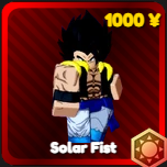 Solar Fist unit from the Anime Rangers X Roblox experience