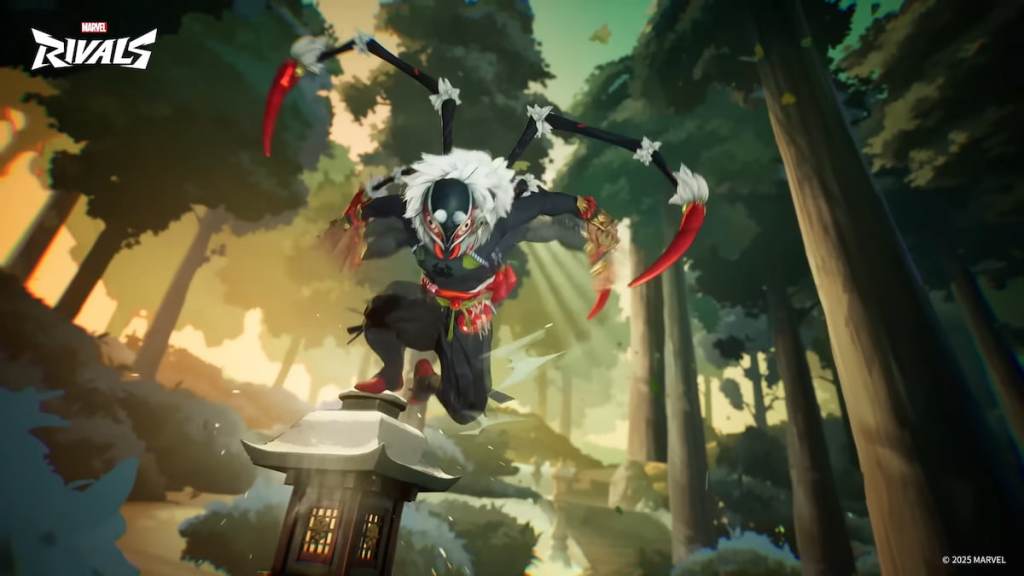 Spider-Man's hellfire gala outfit in marvel rivals