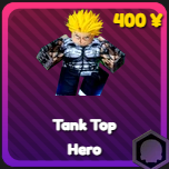 Tank Top Hero unit from Anime Rangers X Roblox experience