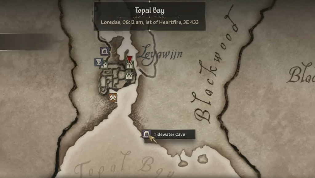 Tidewater Cave in Oblivion Remastered