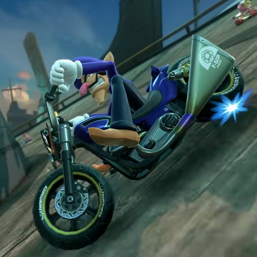Waluigi in Mario Kart World