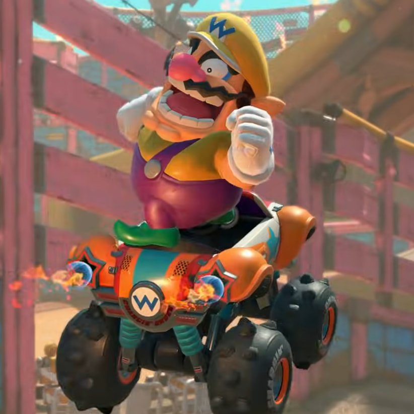 Wario in Mario Kart World