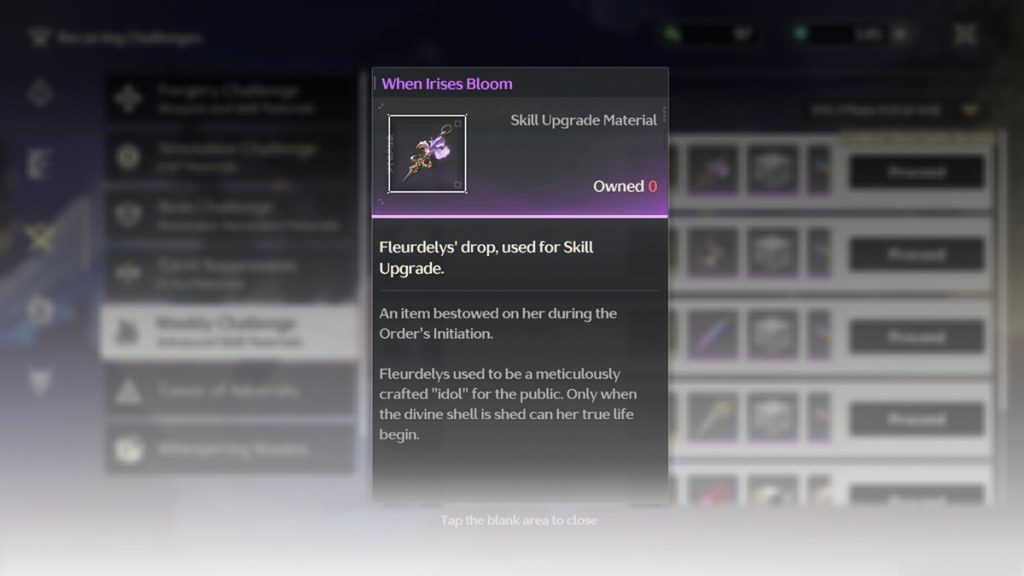 when irises bloom - ciaccona skill material in wuwa