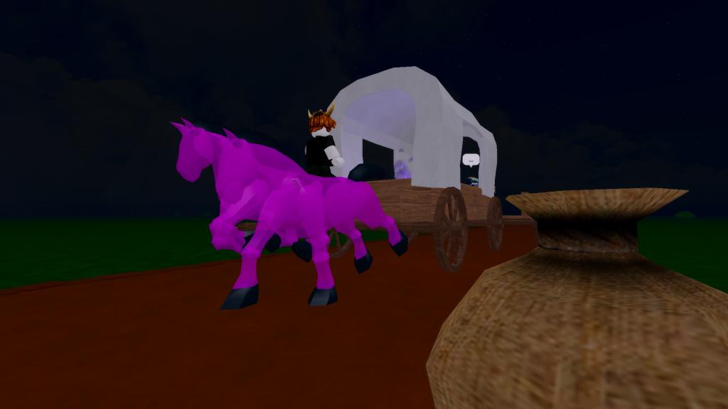 A Dead Spells player is looking at the carriage