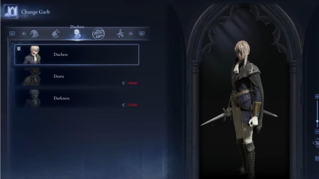 Duchess garbs in Elden Ring Nightreign