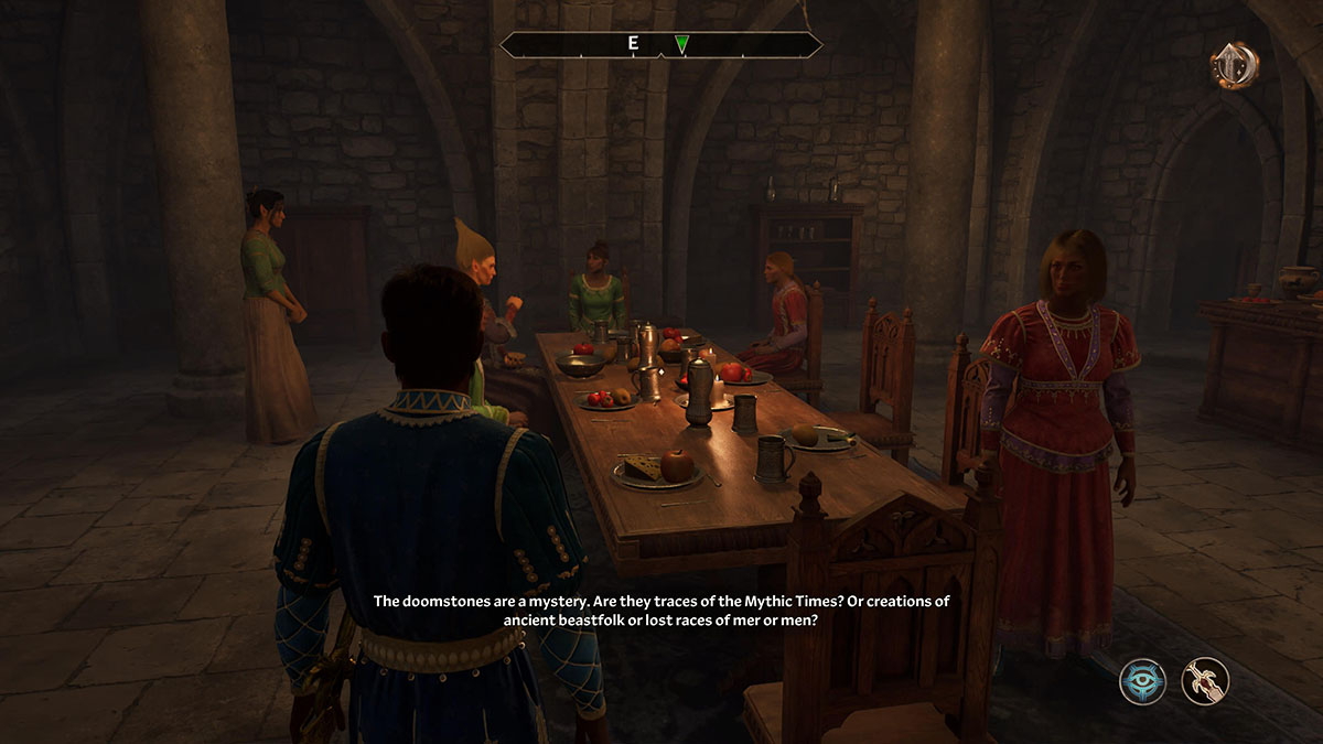 The Hero at Countess Alessia Caro's dinner party.