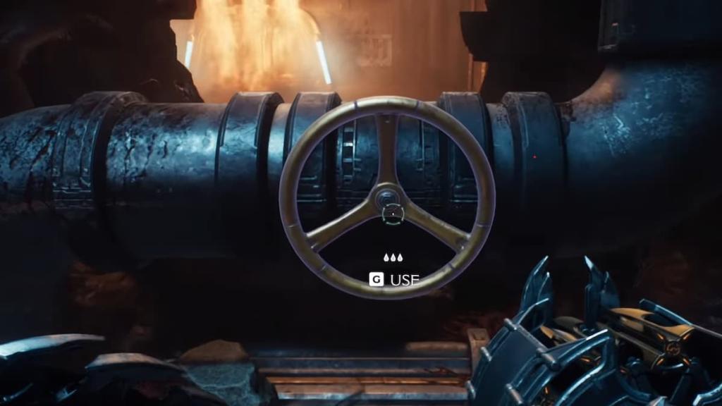 Flame Puzzle valve in Doom The Dark Ages