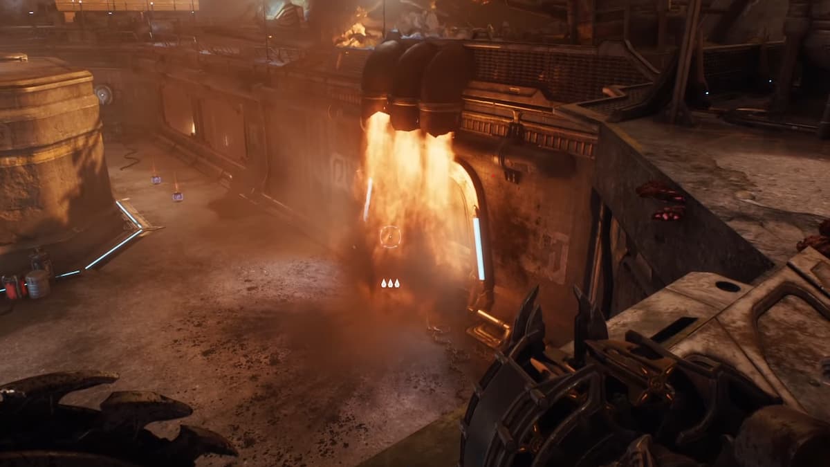 Flaming Door in Doom The Dark Ages