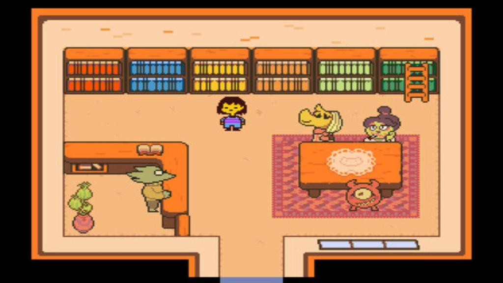 Snowdin library in Undertale