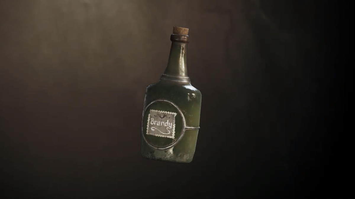 A bottle of Cyrodilic Brandy in Oblivion Remastered.