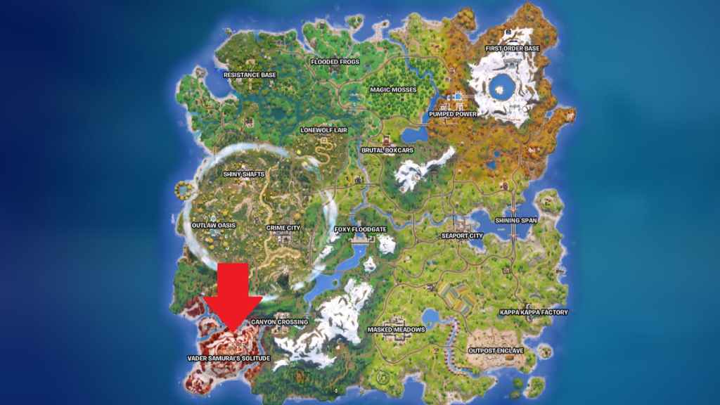 AI Darth Vader location in Fortnite