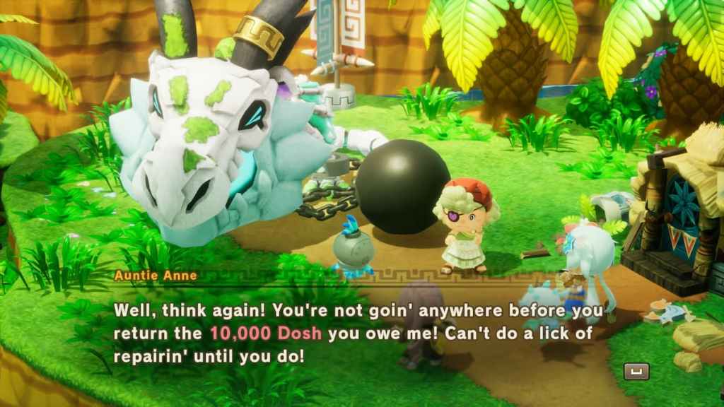 Aunite Anne requesting 10,000 Dosh in Fantasy Life i