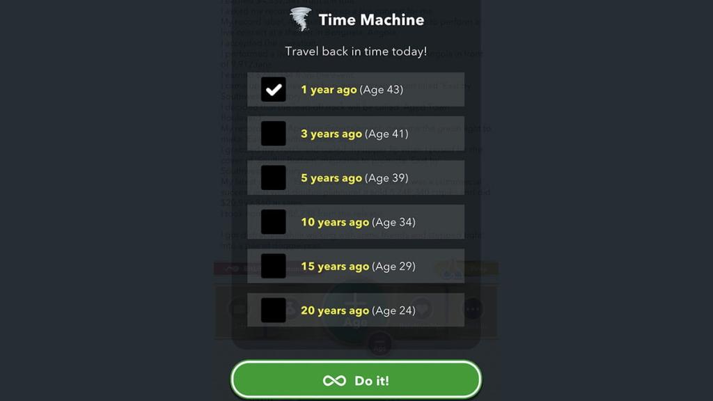BitLife time machine