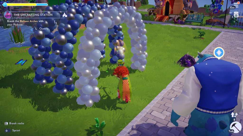 Breaking balloon arches in DDV