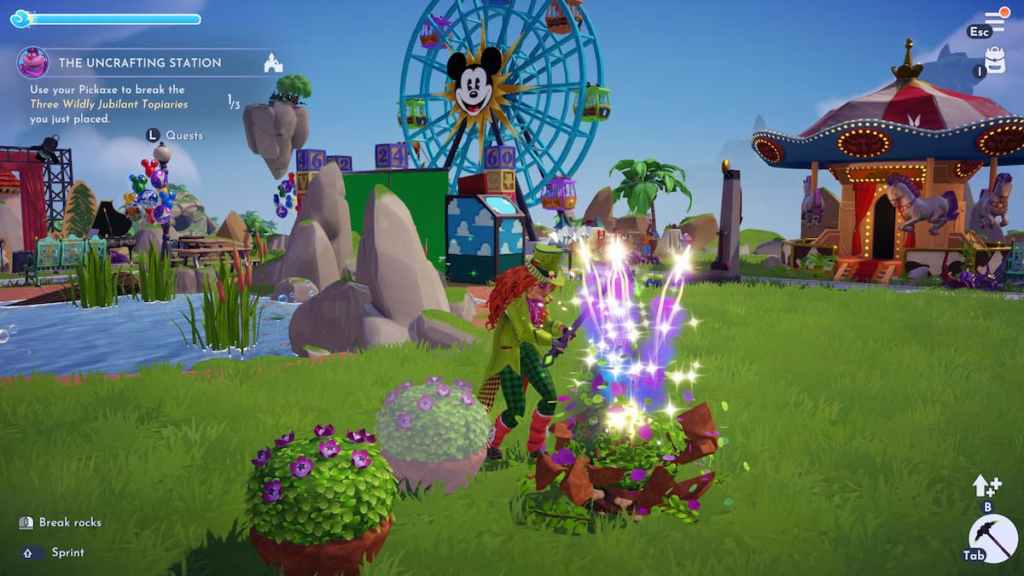 Breaking three wildly jubilee topiaries in DDV