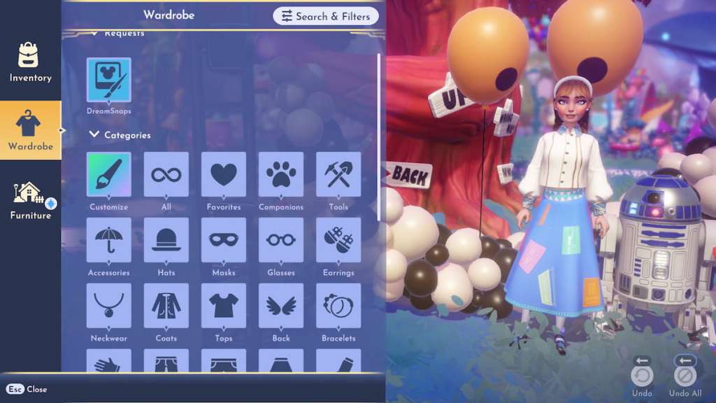 Wearing a clashing outfit in DDV