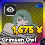 Crimson Owl unit from the Anime Rangers X Roblox experience
