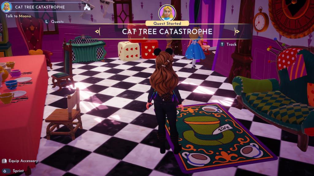 Disney Dreamlight Valley cat tree catastrophe quest start