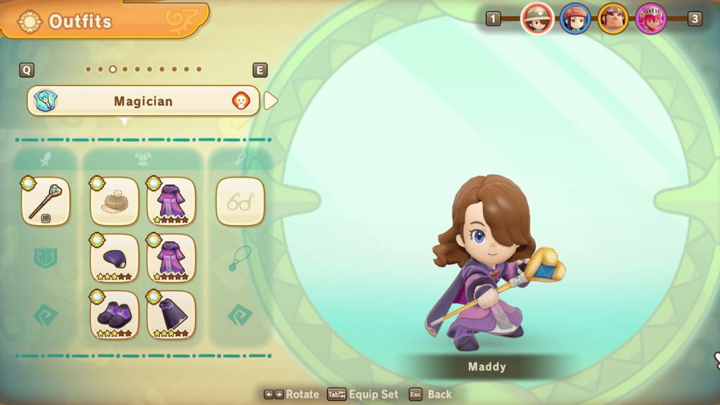 Fantasy Life i outfit customization menu